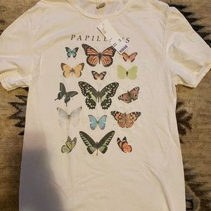NWT urban outfitters butterfly t shirt Medium